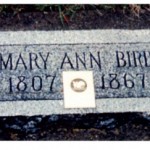 Mary Ann Kennedy Bird gravestone